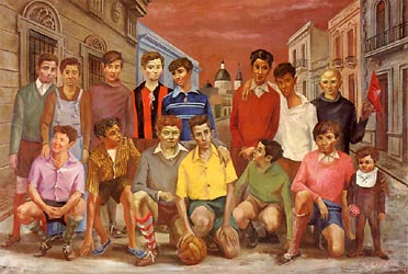 Team de Football o Campones del Barrio, 1954