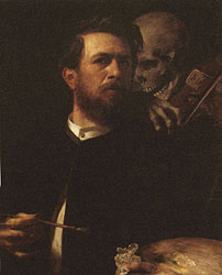Self-Portrait with Death Playing the Fiddle, 1871-74