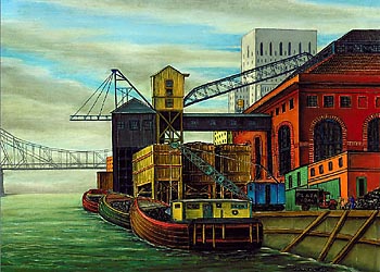 East River, 1934 by Jara Henry Valenta