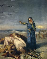 A Cossack Girl finds Mazeppa Unconscious on an Exhausted Wild Horse, 1851