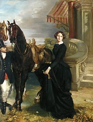 Portrait of Comtesse de Ranchicourt Leaving for the Hunt, 1854