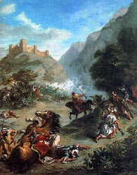 Arabs Skirmishing in the Mountains