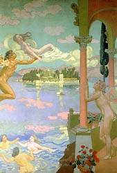 The Story of Psyche - Zephyr Carries Psyche to the Island of Bliss, as Ordered by Cupid, 1907