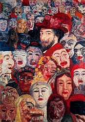 Self-Portrait with Masks, 1892