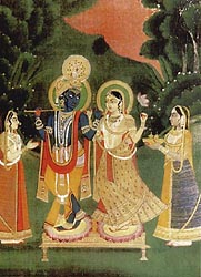 Radha and Krishna - Jaipur late 18th Century