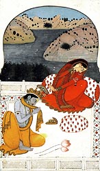 Khadita Nayika - Kangra or Garwhwal, Punjab Hills, c1800-20