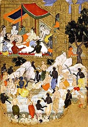 The Awakening of Kumbhakarna - Mughal c1595-1605
