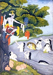 Krishna and the Naked Cowgirls - Uttar Pradesh, 1775-1800