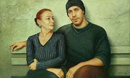 Gitta Lindermann and her son Till Lindermann (2002)