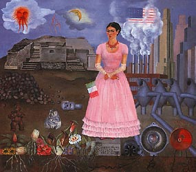 Self Portrait on the Border between Mexico and the United States 1932