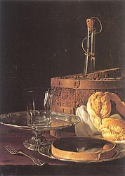 Still Life with a Box of Sweets and Bread Twists, 1770