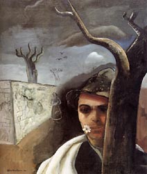 Self Portrait with Apple Blossum 1939