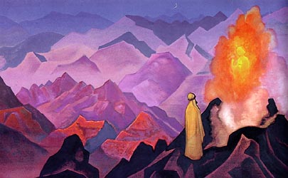 Mohammed on Mt. Hira, 1925