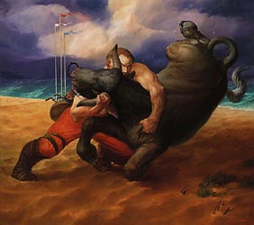 The Defeat of Bull, 2004 (80x90cm)