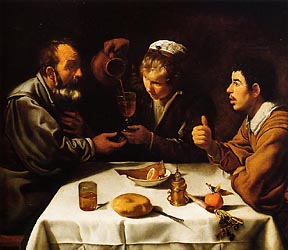 Peasants at a Table, 1618-19