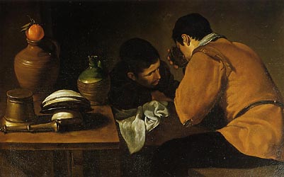 Two Young Men at a Table, c1622